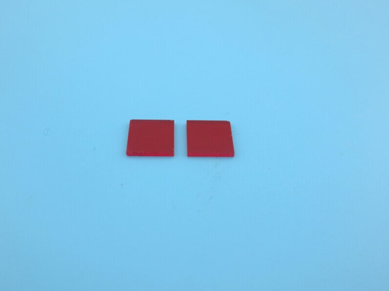 650nm 6*6*1mm Red High Pass Filter Red Glass Optical Lens Red Light Filter