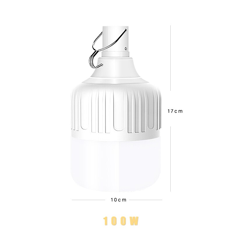 USB Charging LED Bulb Camping/Market Outdoor Lighting 40W/80W/100W/150W/20W Energy Saving lamp Light: 100W