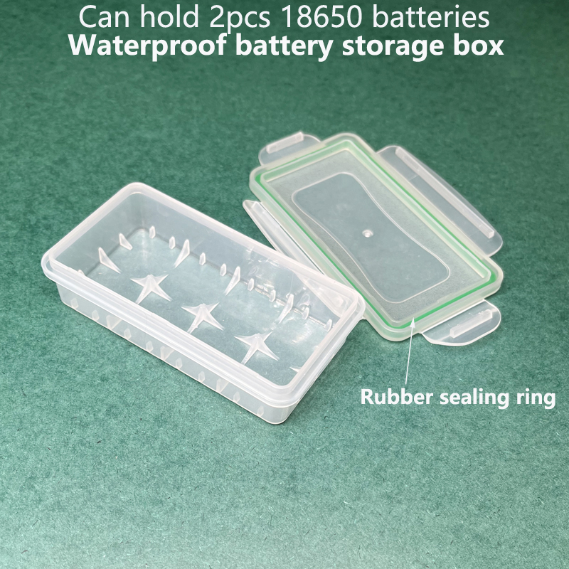 18650 lithium battery storage box rechargeable battery protection box sorting box storage plastic parts box: Lavender