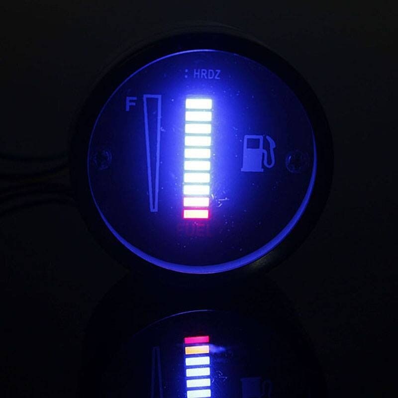 Automotive Fuel Meter LED Brandstofniveau Meter Brandstof Niveau Sensor 12 V Motorfiets Aluminiumlegering