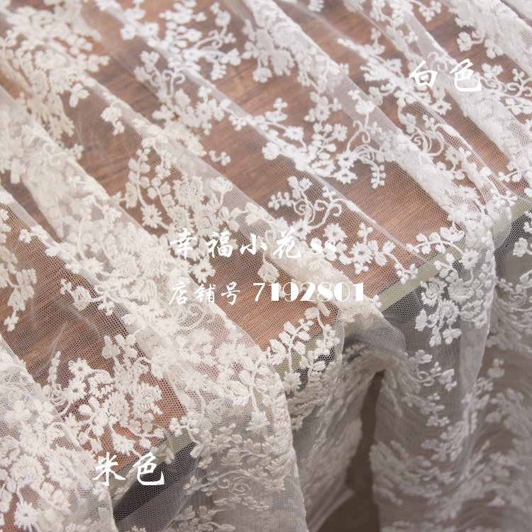 130Cm * 100Cm Wit Wedding Dress Bridal Applique Diy Bruids Hoofdtooi Sjaal Veil Geborduurde Lace Stof Patch