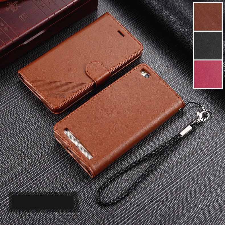 AZNS Flip Cover Case Voor Xiaomi Redmi 5A 5.0 "Pu Leather Flip Case Magnetische Holster Tassen