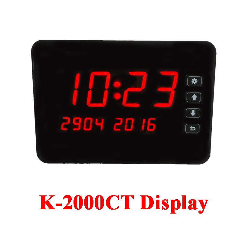 KOQI LIMITED 4 Digit Display Ontvanger Host Voice Rapportage Broadcast Restaurant Pager Draadloze Oproepsysteem 433.92 MHz K-2000CT