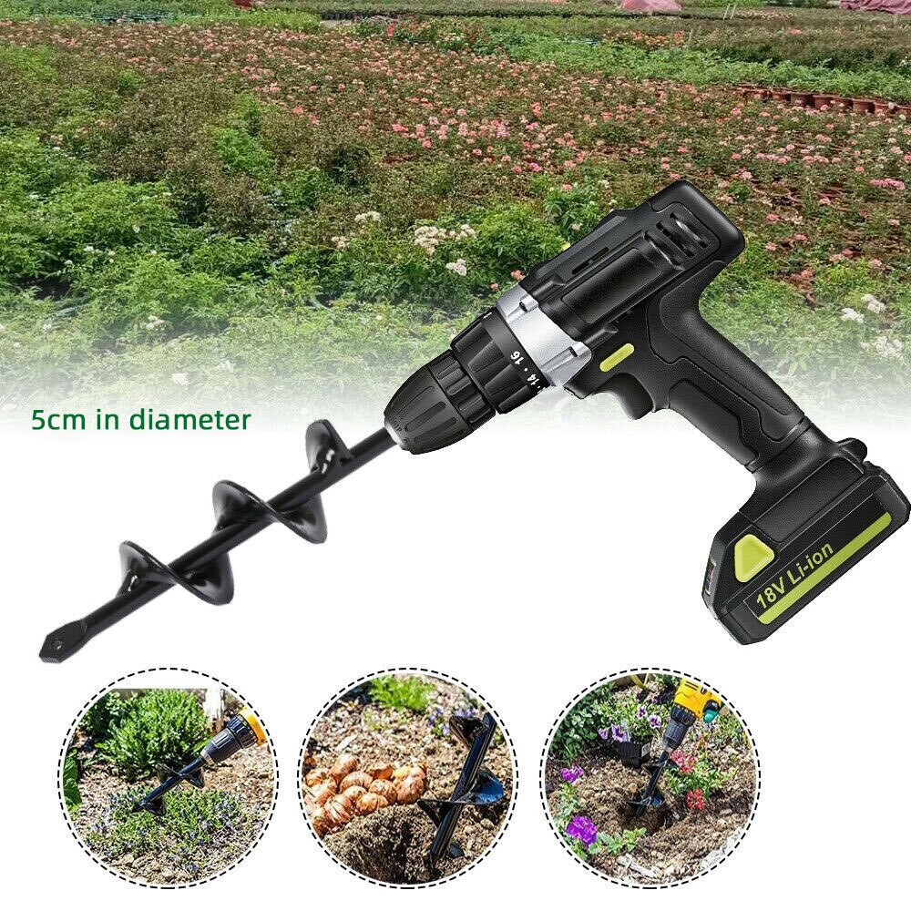 Ground Drill 18cm Practical Mining Tool Planting Auger Spiral 18cm Practical Mining Tool