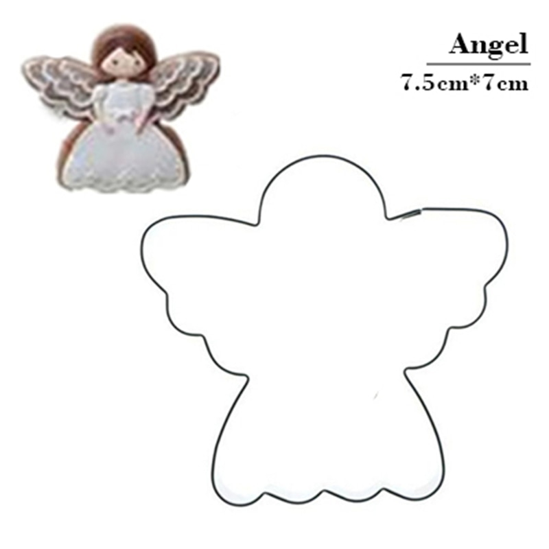 Angel Cake Decoratie Gebakjemixer Biscuit Cookie Cutter Gereedschap Keuken Benodigdheden Roestvrij Staal Chinese Jaar