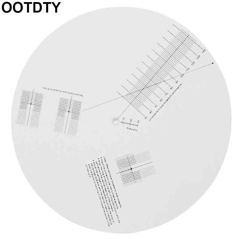 anti-scorrevole LP in Vinile disco di scegliere-su Piastra di Calibrazione Distanza Strumento di Regolazione Calibro Goniometro Righello per Giradischi Accessori