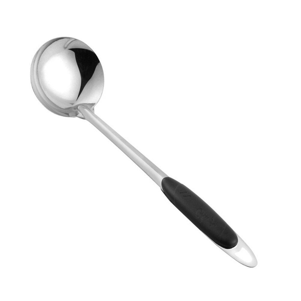 Cuillère à soupe suspendue en acier inoxydable | Ustensile à Long manche pour la maison, Pot , cuillère à soupe épaisse pour Restauran de cuisine 1 pièce