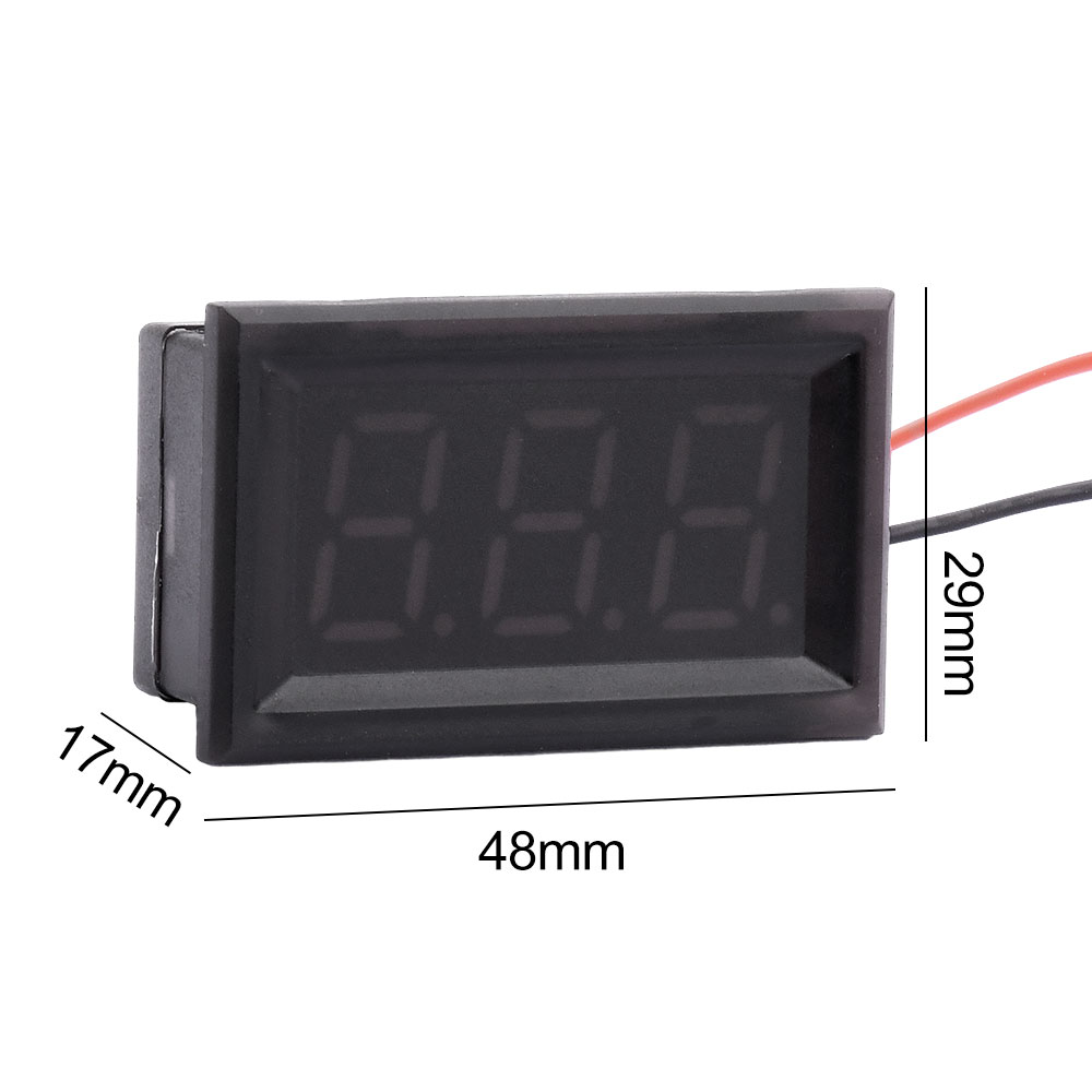 0.56 "Waterdichte Digitale Voltmeter DC 4.5 V-30 V LED Digitale Voltmeter Voltage Panel Meter Voor 6 V 12 V Elektromobiele Motor Auto