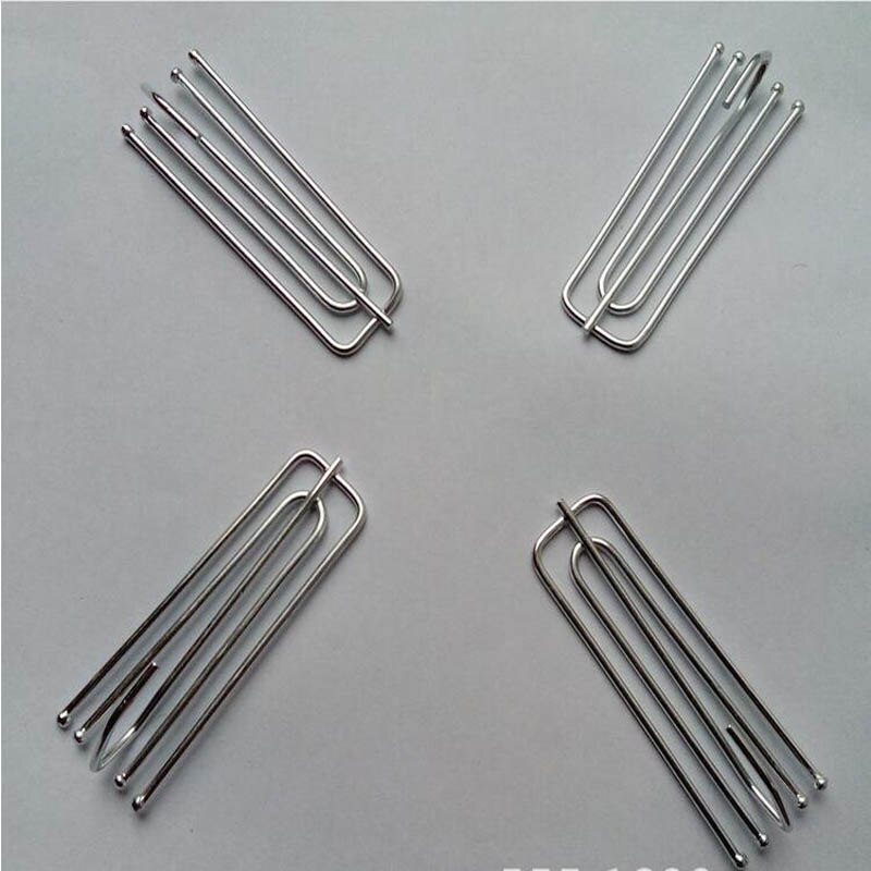 30Pcs Zilver Metaal Roestvrij Gaffel Haken Voor Opknoping Gordijnen Wit Haak Tape Gordijn Accessoires CP056 #45