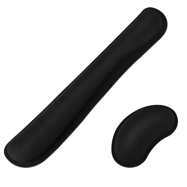 Widen Memory Foam Nonslip Mouse Pad Wrist Support Keyboard Wrist Rest Support For Office, Computer, Laptop & Mac & Comfortable: Blue