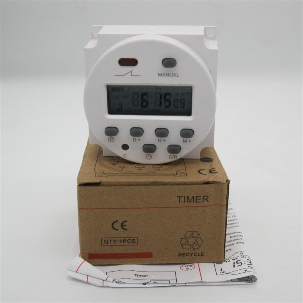 High CN101A DC24V Digital LCD Power Timer Programmable Time Switch Relay 16A timers CN101 timer 24V volt timer