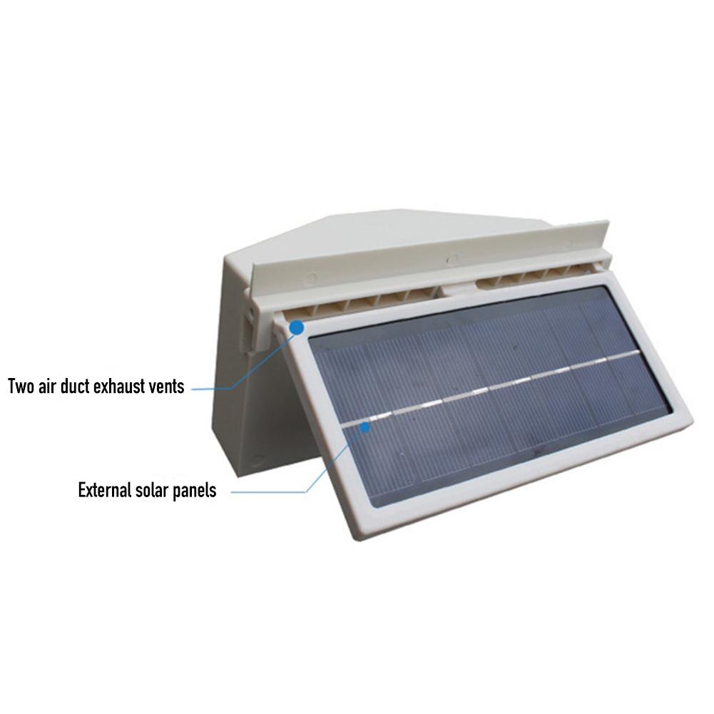 Solar-powered Charge Exhaust Fan Car Window Air Vent Exhaust Fan Auto Air Vent Cool Cooling The Battery Charge Radiator Fan