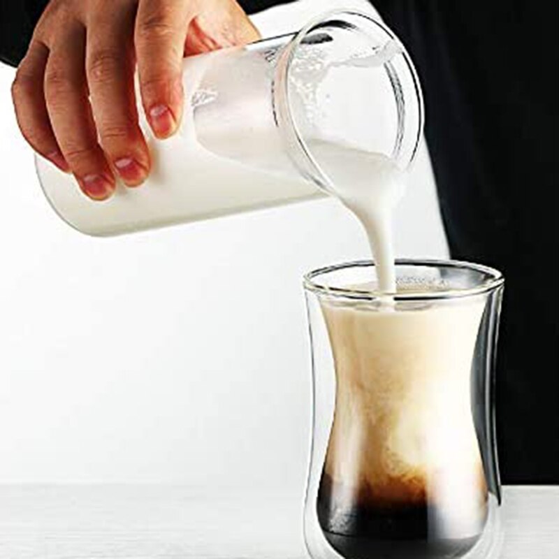 Mælkeskummer elektrisk skumskum kaffemaskine mælke ryste mixer batteri mælkeskummer kande kop