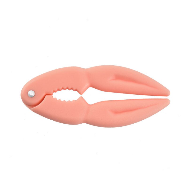 Multifonction en plastique casse-noisette Melon graine pince pince pistache graines éplucheur noyer pin décortiqueur ouvreur écrou craquelin pince: F rose red