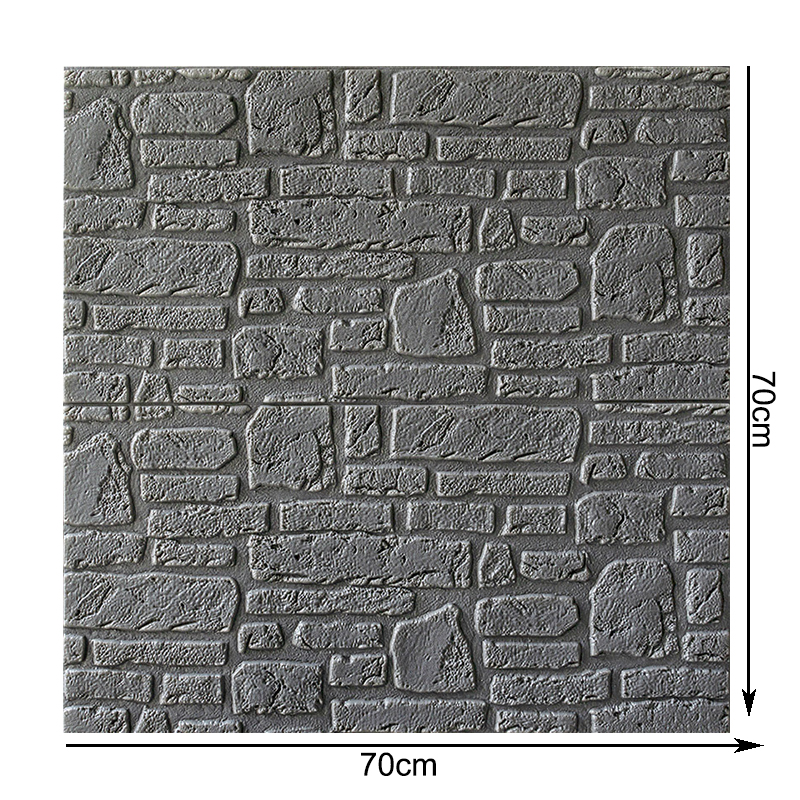 Zelfklevende 3D Behang Waterdichte Tv Achtergrond 3D Muurstickers Woonkamer Behang Slaapkamer Decoratie Baksteen Behang: style 3