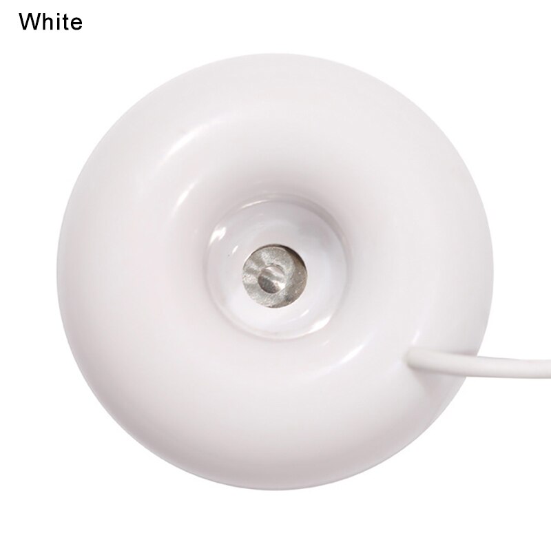 1pc Mini Portable Donuts USB Air Humidifier Purifier USB Aroma Essential Oil Diffuser Mist Maker For Home Atomizer Aromatherapy: White