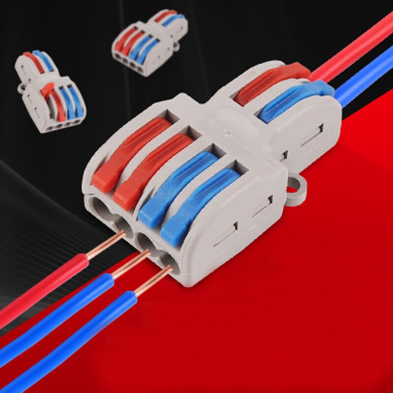 5pcs/Lot SPL-42/62 Mini Fast Wire Connector Universal Wiring Cable Connector Push-in Conductor Terminal Block DIY YOU tool