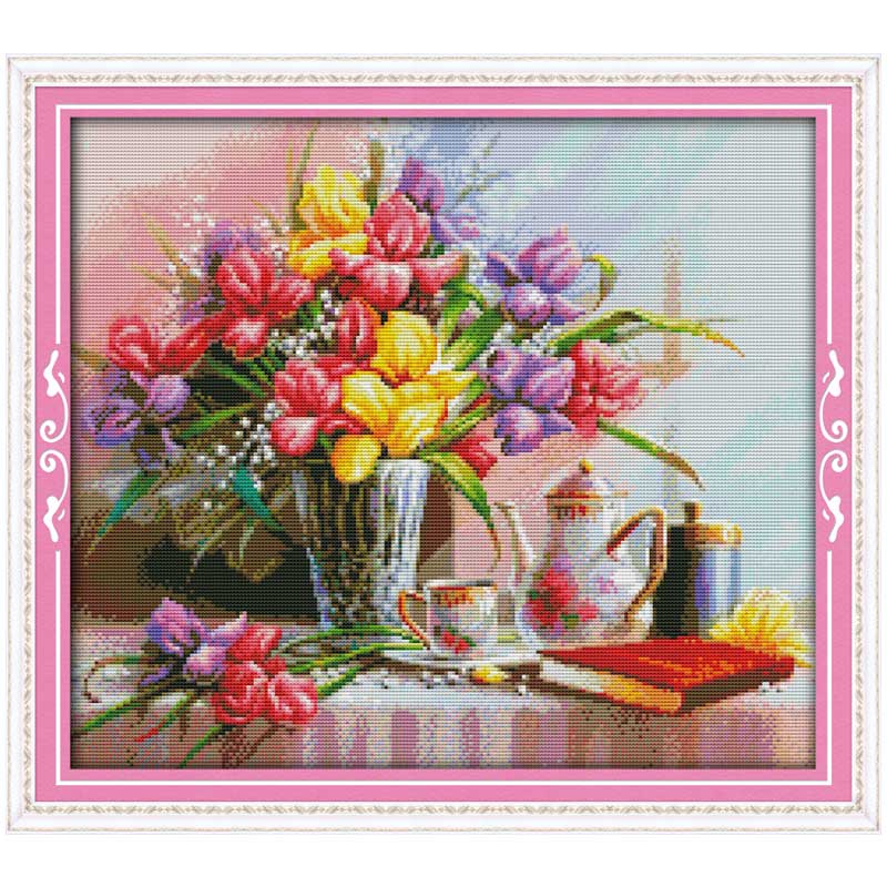 Beautiful flowers Patterns Counted Cross Stitch 11... – Vicedeal
