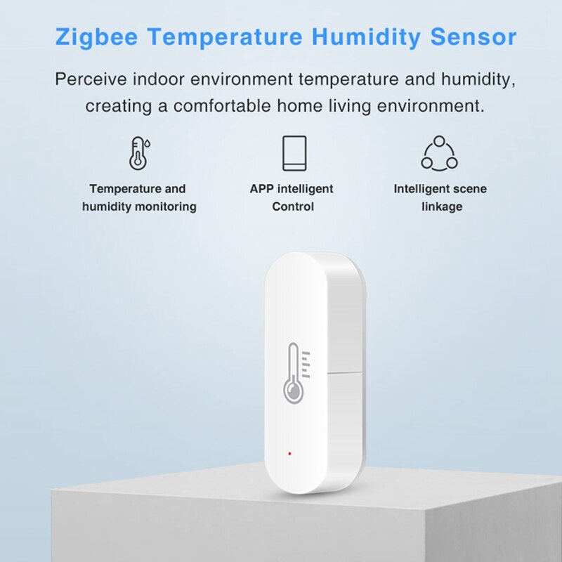 Tuya Zigbee Temperature And Humidity Sensor Smart Home Detector Smart Linkage Support Alexa Google Assistant