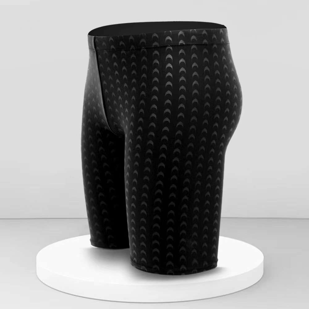 Herren-Badeshorts, atmungsaktiv, für Training, Sport, 5-Minuten-Shorts, Badeshorts, Haifischhaut-Badeanzug, schnell trocknend, Strandkleidung, Badehose: 3T