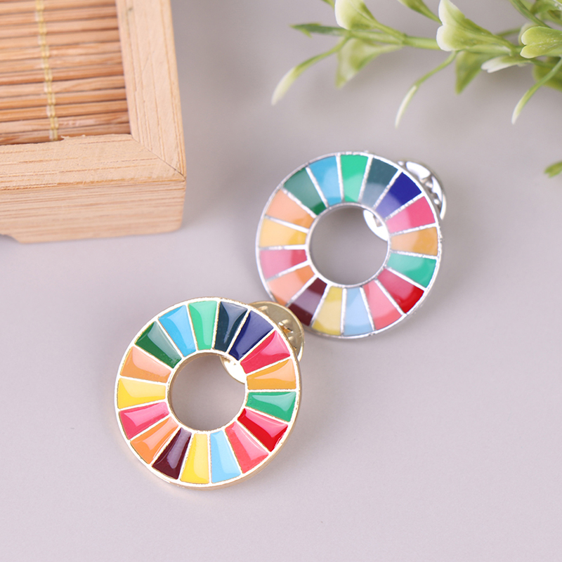 6g målene for bæredygtig udvikling broche united nations sdgs rainbow pin badge smykker til kvinder mænd lgbtq