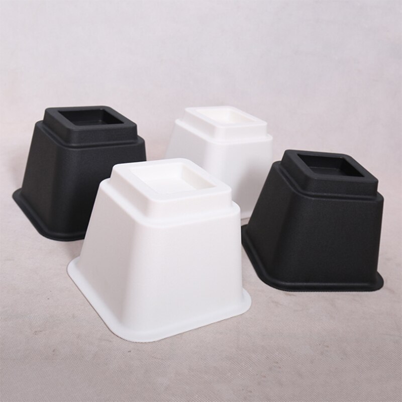 4/8 Pcs Plastic Bed Risers Set Stoel Meubels Lift Blokken Olifant Voeten Meubels Raiser Aid Voor Raising Bed stoel Cups Vierkante