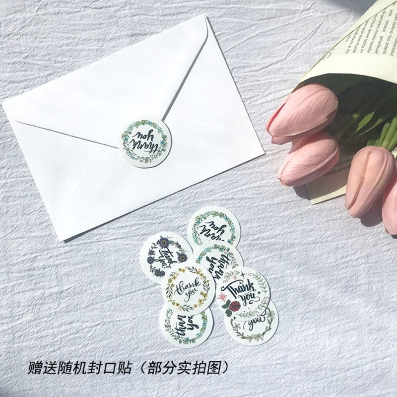 Minimalist Happy Birthday Card Set With Envelope And Sticker Simple Greeting Card Birthday