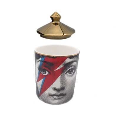 Decorative Jar Make-up Pen Jar Brush Holder Candle Holder Jewerlly Makeup Storage Jar Ceramic Crafts Home Decoration Pen Holder: 14