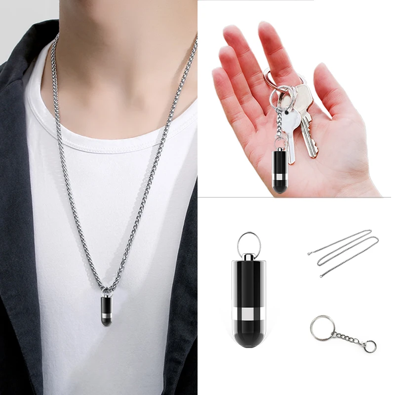 Mini voice activated recorder digital recording listening sound dictaphone audio micro device small player