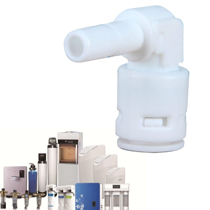 Tube Fittings L Connectors 0.25Inch Inner Push Type Air Fitting Quick Connect Ball Valve for RO System Water Filter Plas U1JE