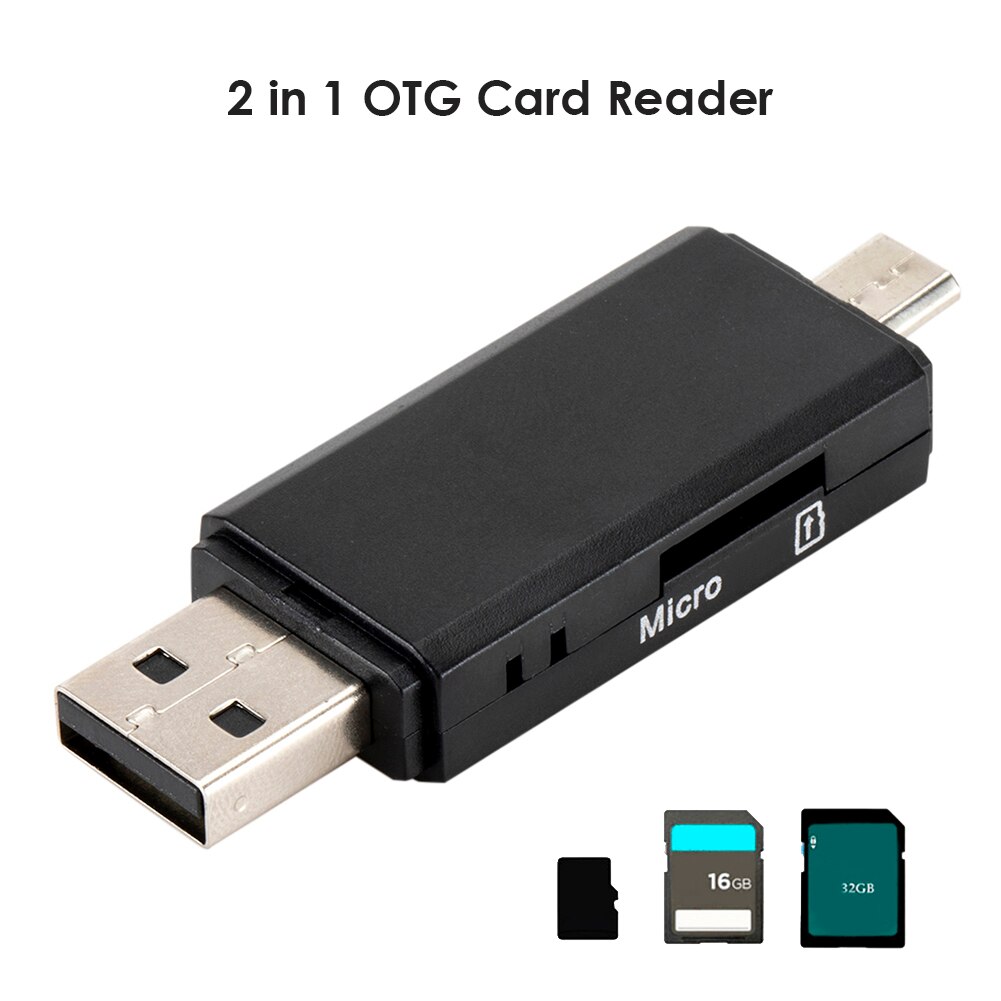 USB 2,0 Micro USB SD TF tarjeta inteligente adaptador para grabador 2 en 1 memoria de OTG lector de tarjeta Micro Cable USB OTG adaptadores