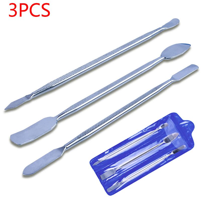 3Pcs Universele Mobiele Telefoon Reparatie Opening Tool Metal Demonteren Crowbar Metalen Stalen Koevoet Telefoon Hand Tool Set: Default Title