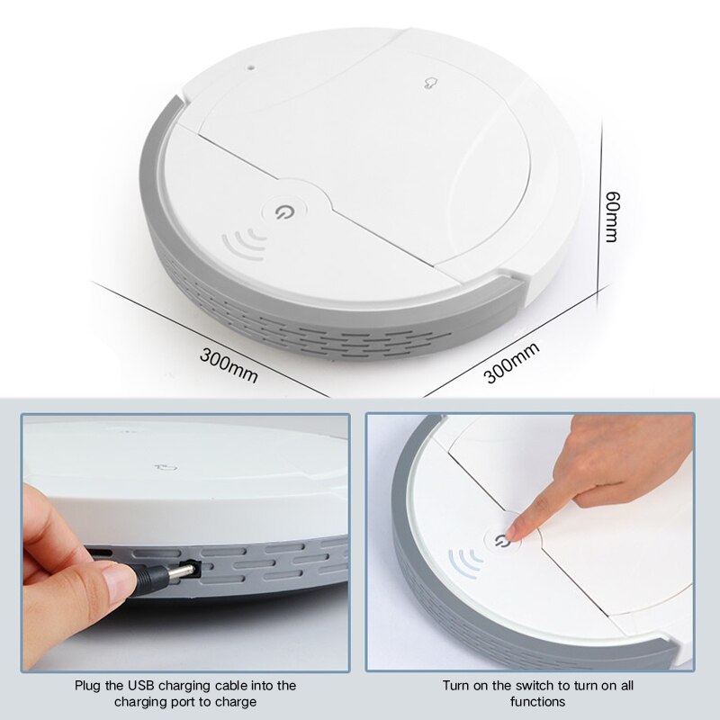 Intelligence UV Lamp Disinfection Robot Vacuum Cleaner Suction Wet Mopping 50 Mins Washing Robot Vacuum Cleaner Aspiradora Robot