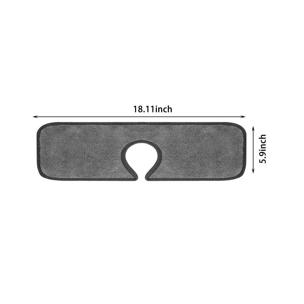 Kitchen Faucet Absorbent Mat Sink Splash Guard Microfiber Faucet Splash Catcher Countertop Protector Pad For Kitchen Bathroom: A11