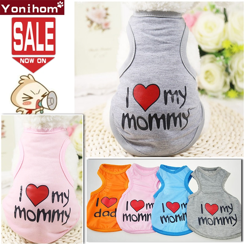 Cheap Small Dog Clothes Summer Spring T Shirt Dog Vest Lovely Pet Clothes Cat Dog Clothes for Small Dogs Tshirt Chihuahua Vest