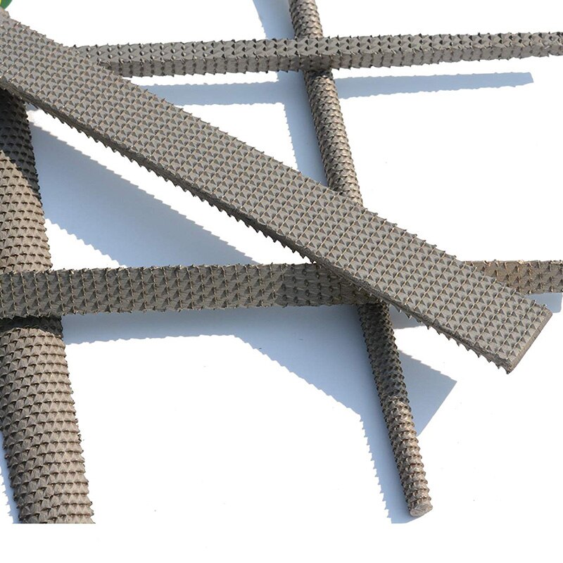 High Carbon Steel Wood Rasp 8 Inch Hand File, Plastic Non-Slip Handle 5 Pieces Rasp Set. (Wood Rasp)