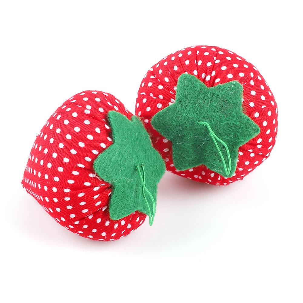 1pc forma de fruta aguja para manualidades y artesanías portátil aguja Pin cojín soporte Kit de costura acericos Patchwork suave lindo suministros de costura