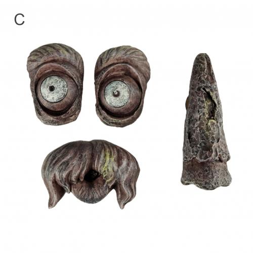 Arbre visage décoration vieil homme visage arbre jardin Peeker drôle fantaisiste extérieur décoration cour Art pour jardin beau travail: C