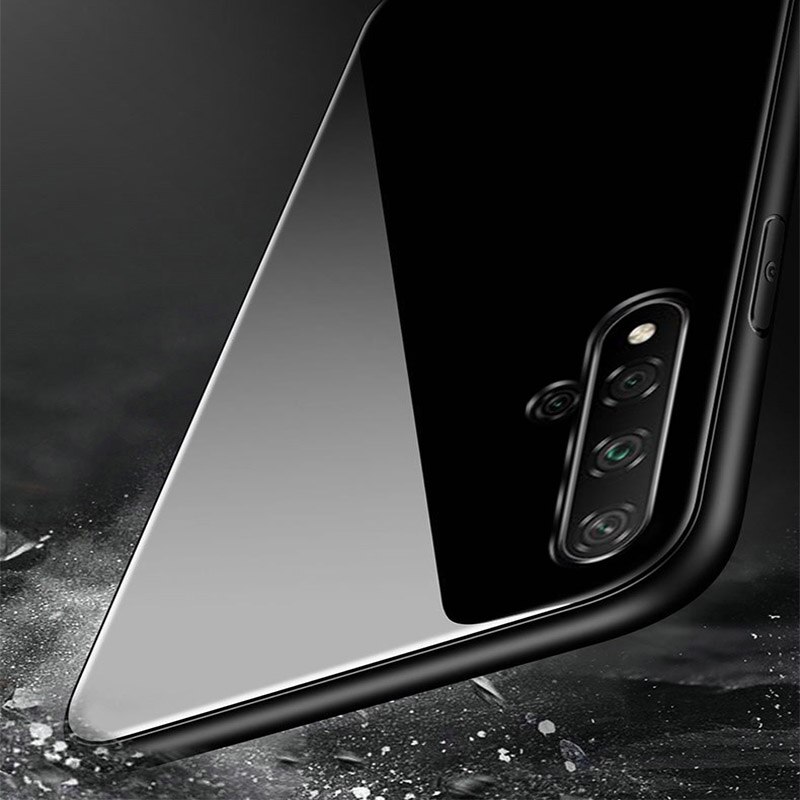 YueTuo lujosa funda de espejo de cristal duro para huawei honor 20 pro lite 20i V20 view honor 20 funda de silicona trasera para teléfono