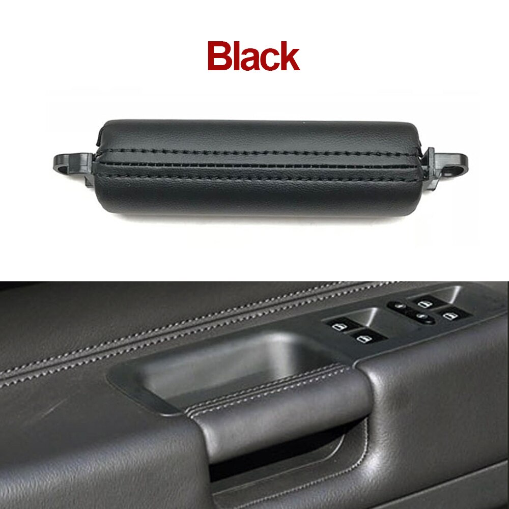 Interior Cars Accessories Leather Driver Door Handle Replacement For VW Volkswagen Touareg 2003 2004 2005 2006 2007: GRAY
