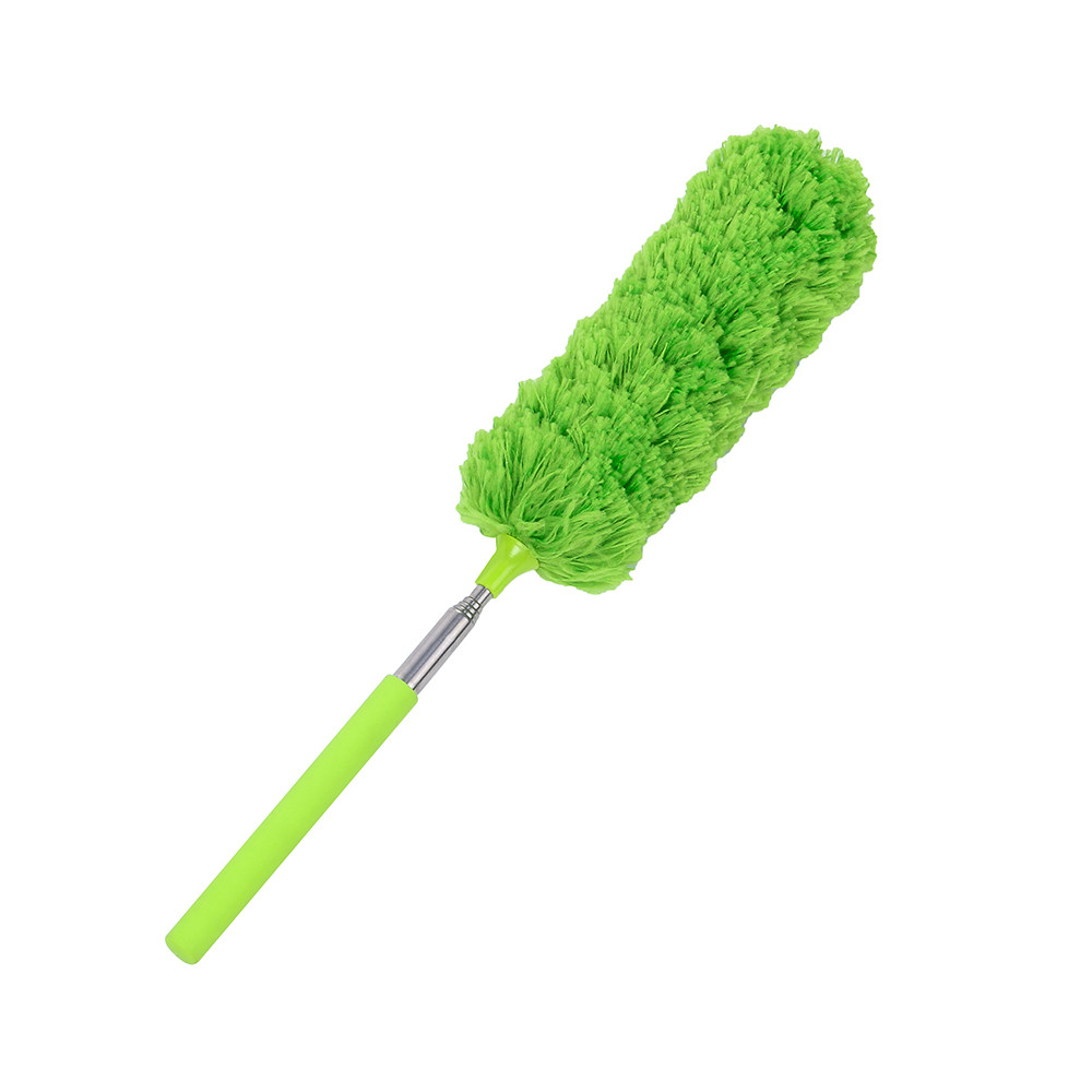Verstelbare Stretch Verlengen Microfiber Plumeau Huishoudelijke Stofborstel Cleaning Tools Borstel Dust Cleaner # F: Groen