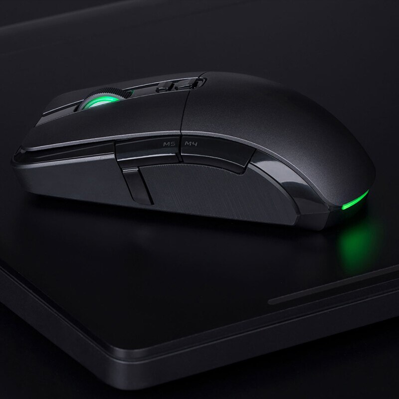 Originele xiaomi draadloze gamingmuis 7200 dpi rgb-achtergrondverlichting game optische oplaadbare 32- -bits arm usb 2.4 ghz computermuis