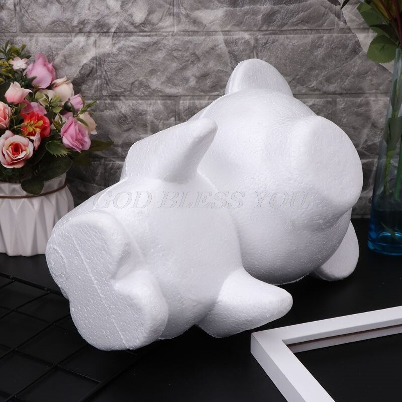 Bolas de poliestireno expandido blanco para modelar osos con forma de corazón, manualidades de poliestireno expandido para manualidades de bricolaje, suministros para fiestas de bodas y decoración de navidad.