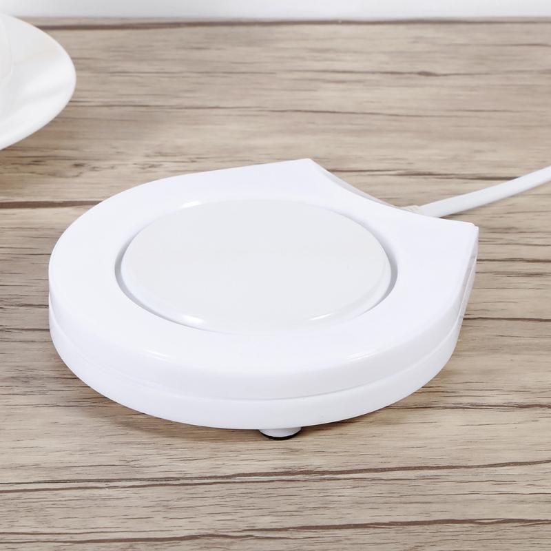 Cup Warmer Coffee/Tea Cup Heater Mug Warmer Beverage Heater Tray Pad Milk Tea Coffee Mug Drinks Cup Heater 110V Plug