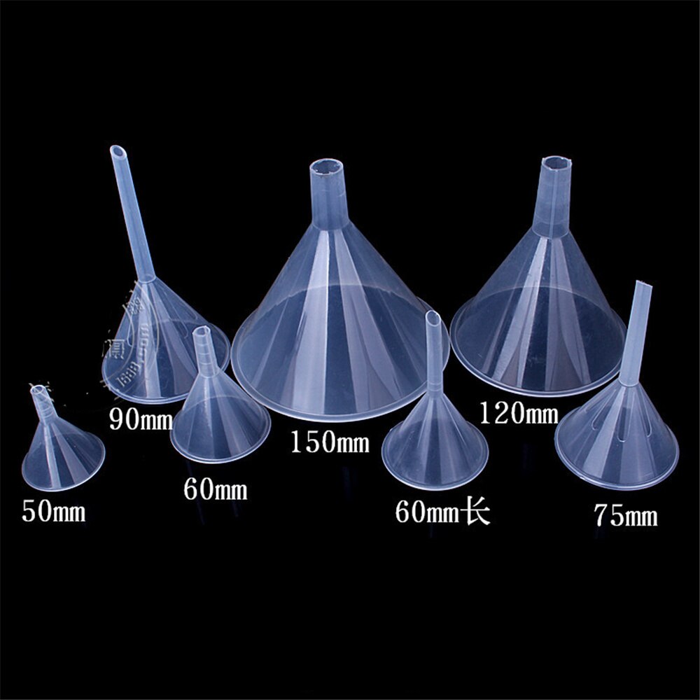 10 st 150ml plast parfym diffusor finfördelare vialflaska flytande fyllning liten klar tratt kort hals