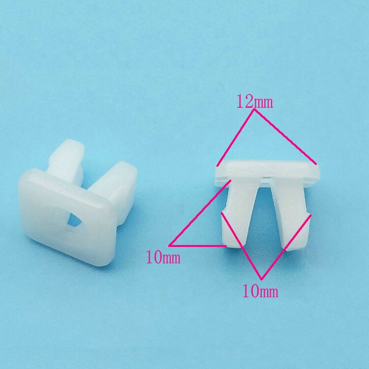 Clips de retenue en plastique 50 pièces, fixation de phare de voiture, feu arrière, lampe de direction, tête carrée, vis d&#39;écrou de fixation