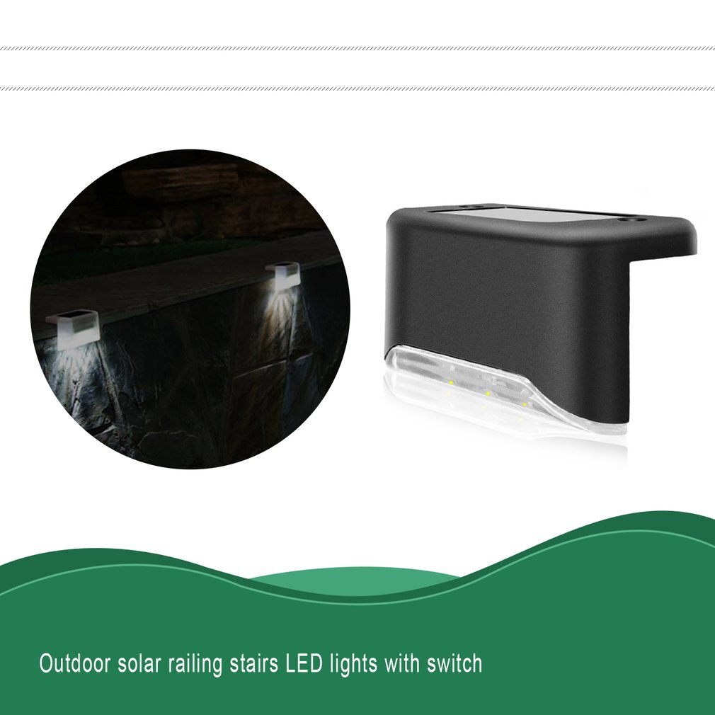 Outdoor Zonne-verlichting Verlichting Voor Dek Post Hek Stappen Of Trappen Led Light Waterdichte Draadloze Solar Lamp