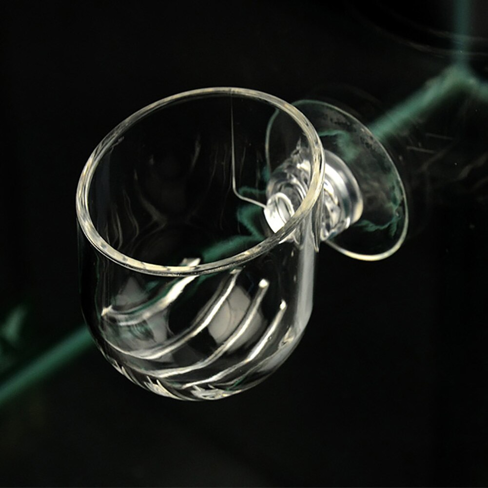 Akvarie akvarium glas plante kop rød orm fodringsbeholder holder plante kop potte frø mudder til akvarie landskab indretning