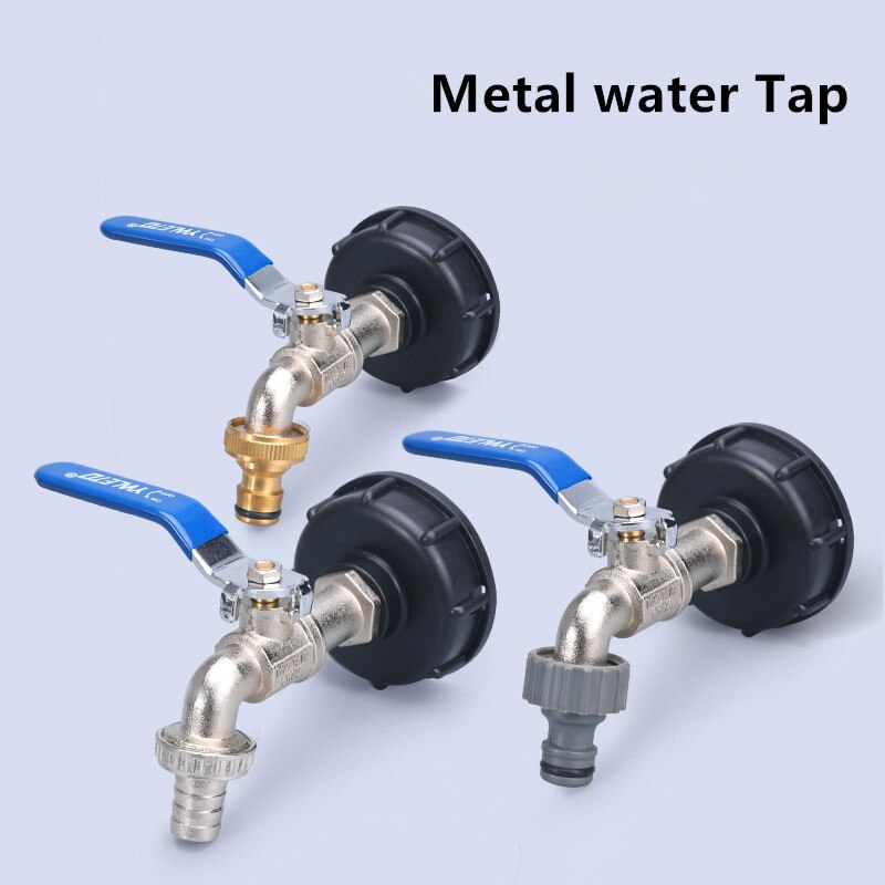 IBC Tank Alloy Tap Adapter S60x6 Coarse Thread Valve Fittings Garden Hose Connector Replacement Metal Drain tool