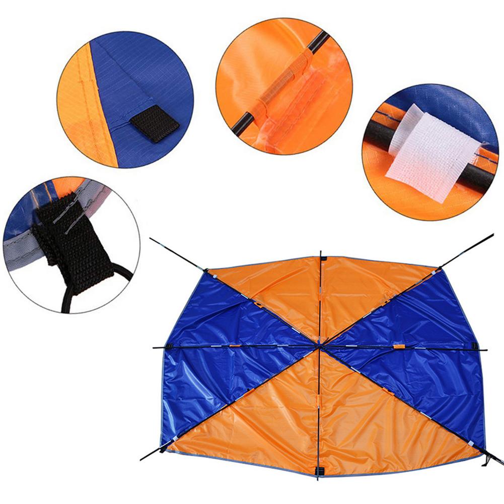 Inflatable Boat Tent Waterproof Rubber Boat Folding Awning For 4 People Anti-wind Glass Fiber Rod Polyester Cloth